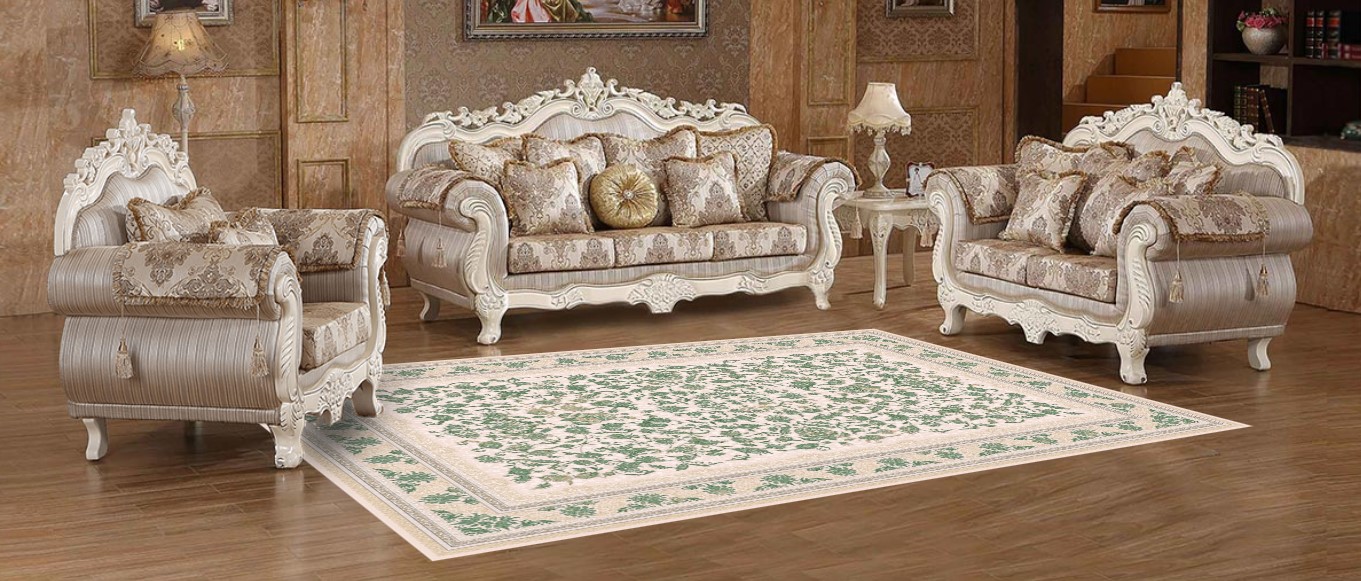 خرید فرش زمینه سبز (2)