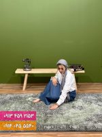 فرش کد 73064ZG زغالی سبز 2