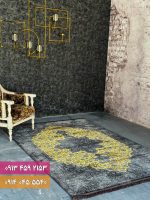 فرش کد 73064ZT زغالی طلایی 2