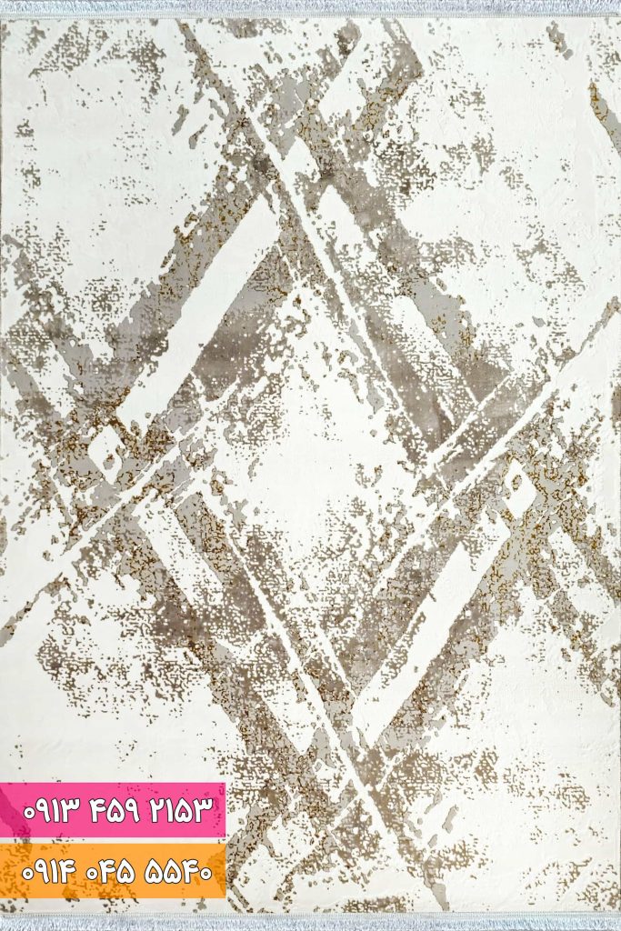 فرش فانتزی کد 42081KB کرم بژ