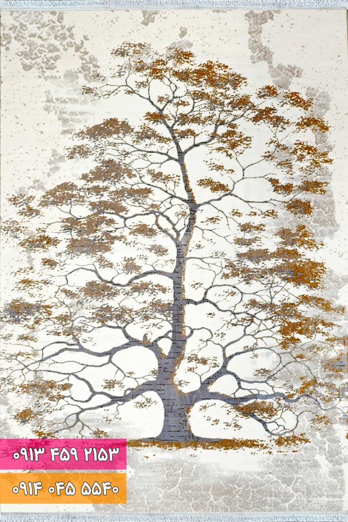 فرش فانتزی کد 42082KB کرم بژ