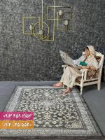 فرش کد 73111DT طوسی طلایی 1