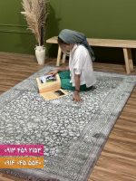 فرش کد 73112DG طوسی سبز 3