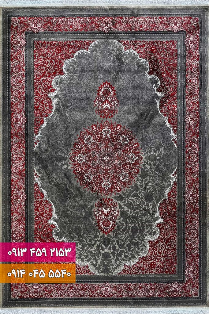 فرش کد 73121DL طوسی لاکی
