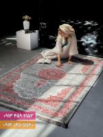 فرش کد 73121DL طوسی لاکی 3
