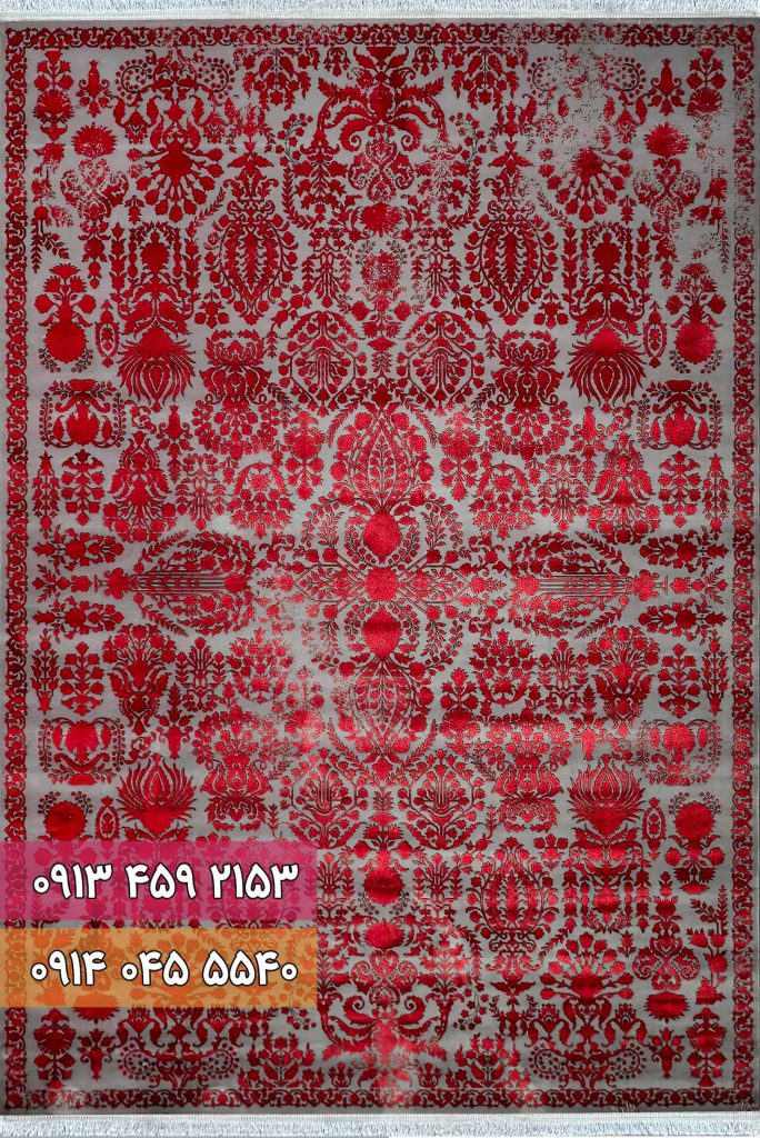 فرش کد 73128DL طوسی لاکی