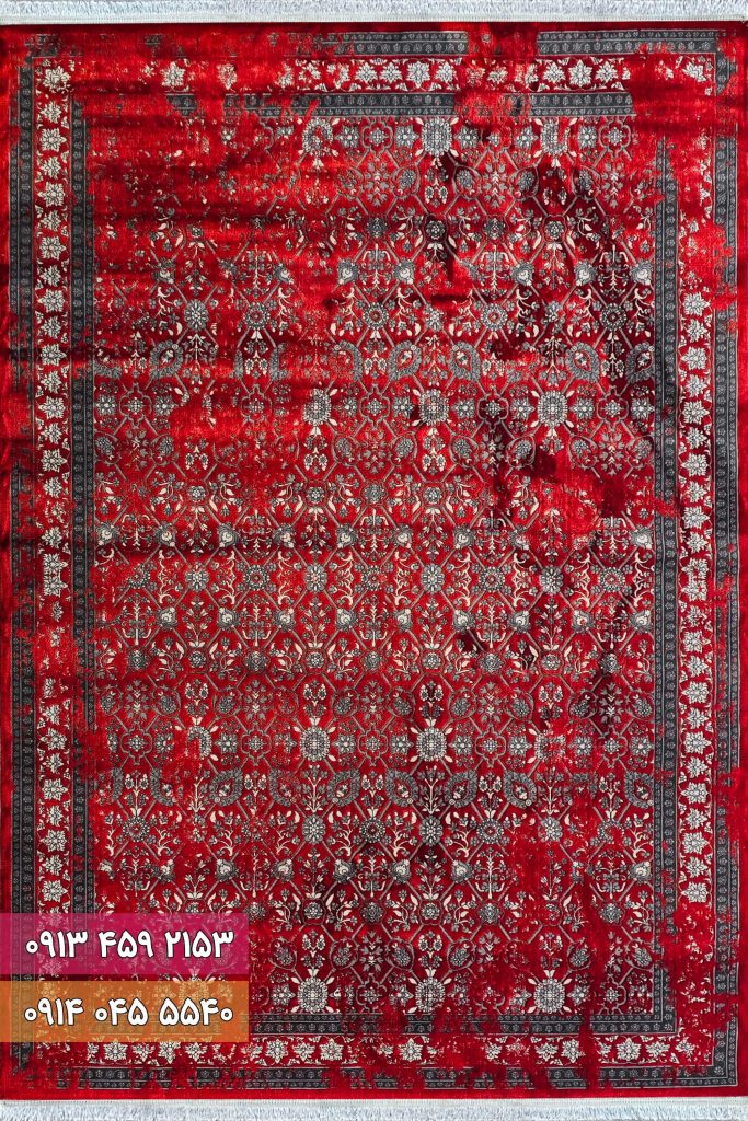 فرش کد 73130ZL زغالی لاکی