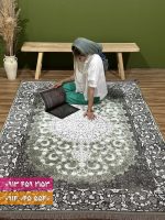فرش کد 73133GZ سبز زغالی 2
