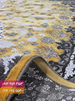 فرش کد 73133ZT زغالی طلایی 2
