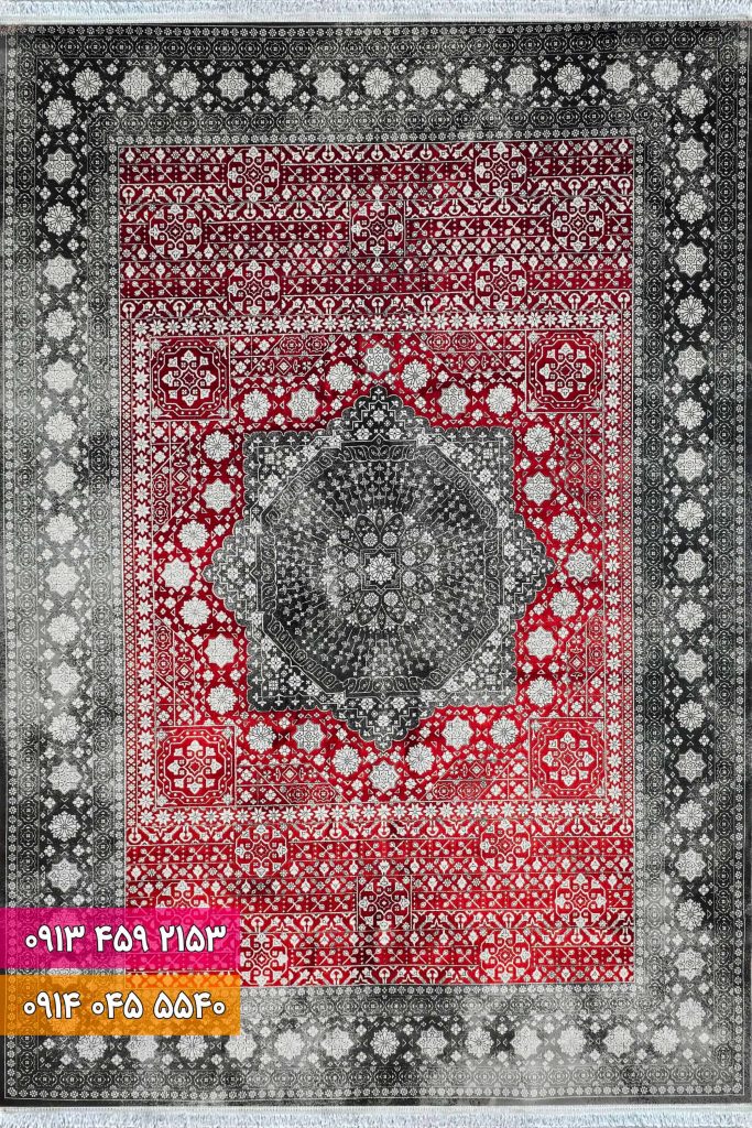 فرش کد 73138LZ لاکی زغالی