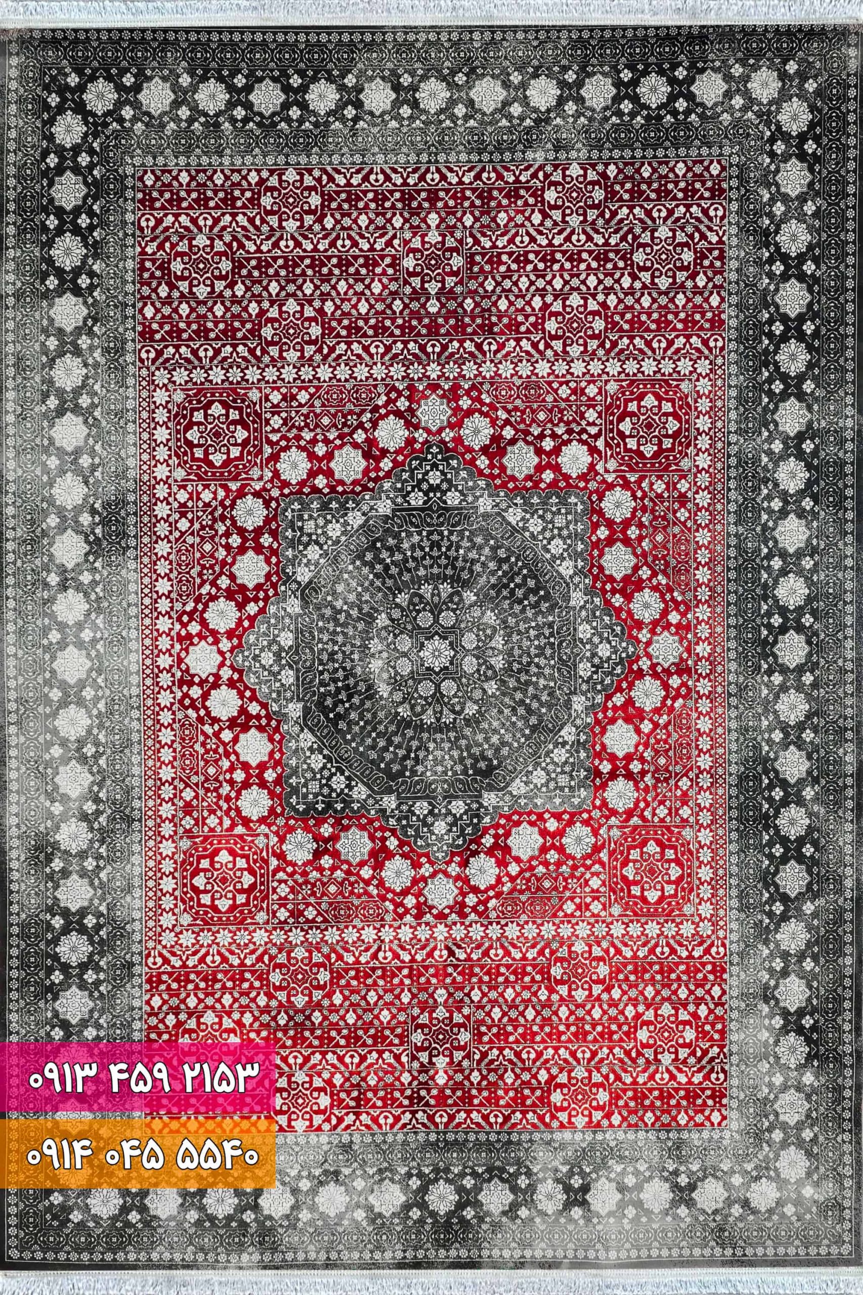 فرش سیزان کد 73138 LZ (1) فرش کد 73138LZ لاکی زغالی