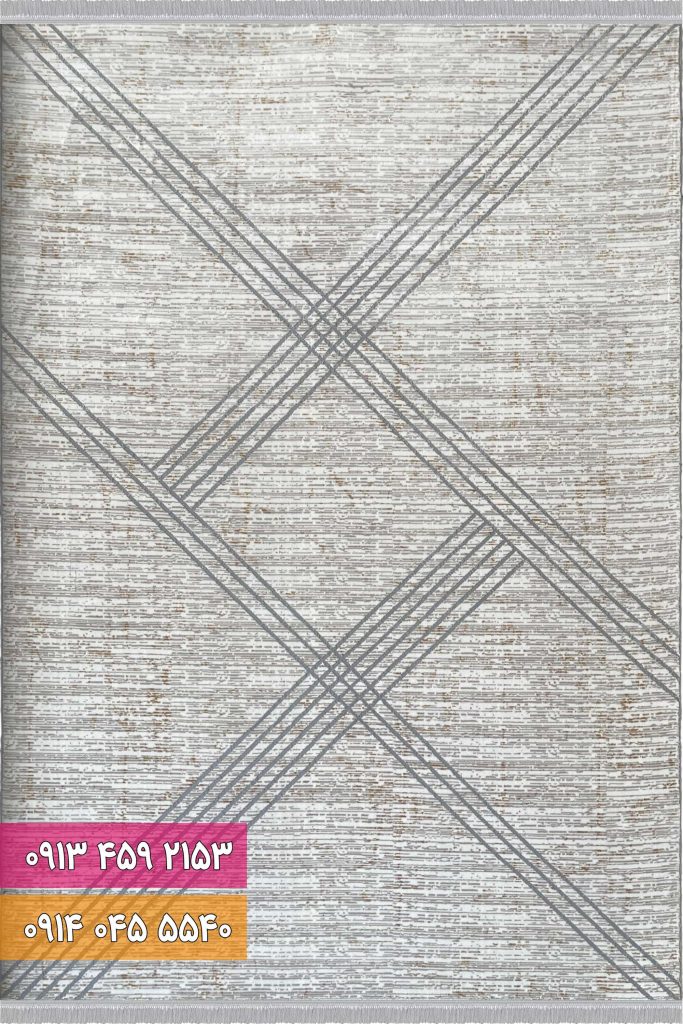 فرش فانتزی کد 41190K کرم