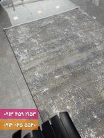 فرش فانتزی کد 41149NK کرم نقره ای 2