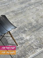 فرش فانتزی کد 41149NK کرم نقره ای 4