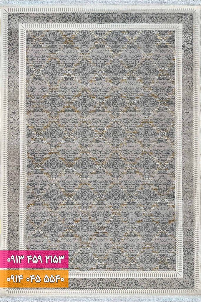 فرش فانتزی کد 42010TB طلایی بژ