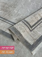 فرش فانتزی کد 42025NK کرم نقره ای 2