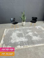 فرش فانتزی کد 42045NK کرم نقره ای 1
