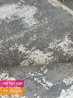 فرش فانتزی کد 42045NK کرم نقره ای 2