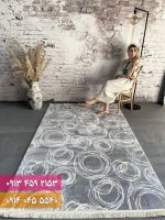 فرش فانتزی کد 42056NK کرم نقره ای 11