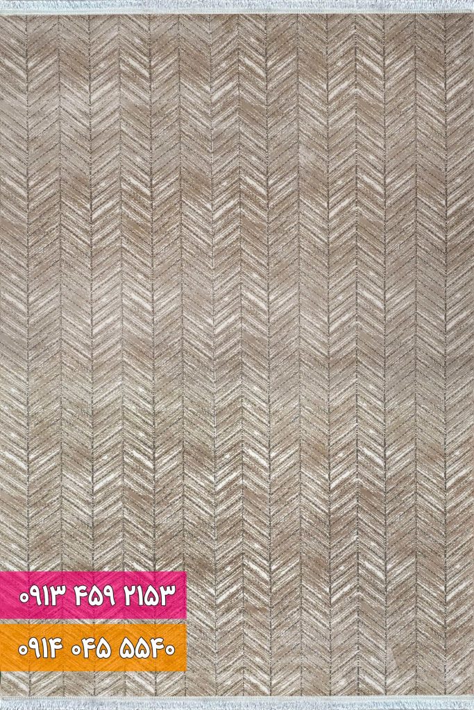 فرش فانتزی کد 42057KB کرم بژ