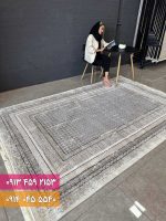 فرش فانتزی کد 42065NK کرم نقره ای 2