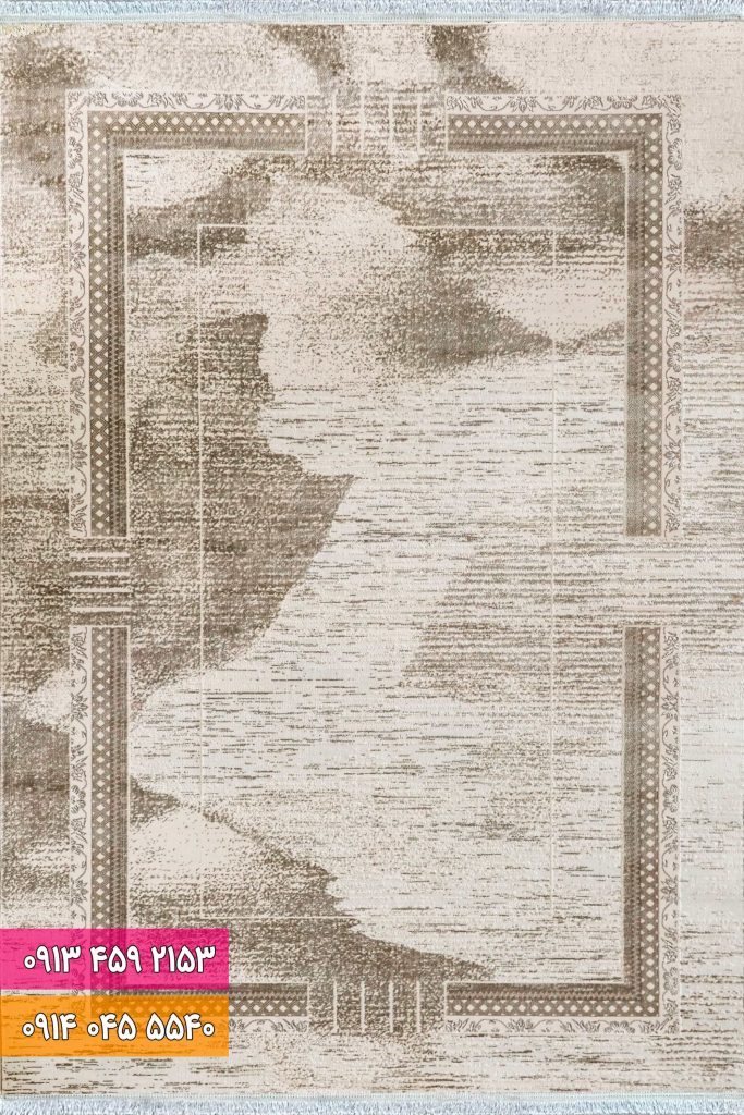 فرش فانتزی کد 42069KB کرم بژ