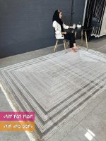 فرش فانتزی کد 42071KB کرم بژ 2