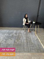 فرش فانتزی کد 42073KN کرم نقره ای 2