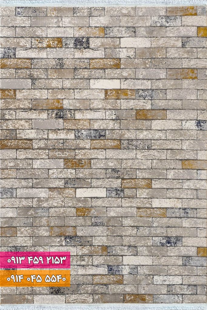 فرش فانتزی کد 42074KB کرم بژ