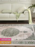 فرش کد 71011NG نسکافه ای سبز 1