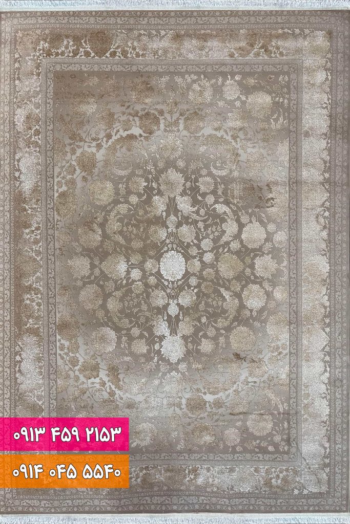 فرش کد 71017NB نسکافه ای بژ