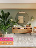 فرش کد 71017NB نسکافه ای بژ 2