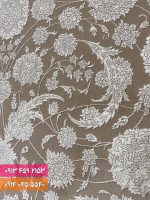 فرش کد 71017NW نسکافه ای سفید 2