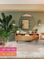 فرش کد 71020NW نسکافه ای سفید 1