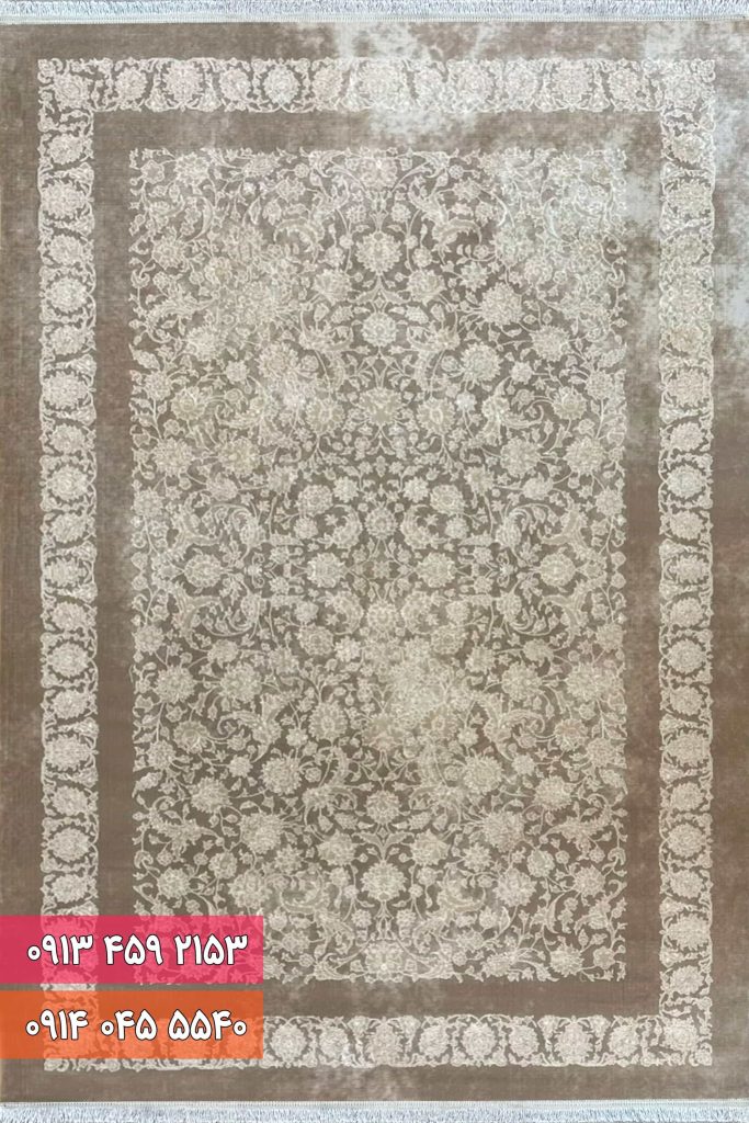 فرش کد 71021NB نسکافه ای بژ