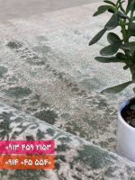 فرش کد 71053NG نسکافه ای سبز 3