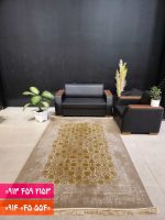 فرش کد 71053NT نسکافه ای طلایی 1