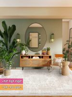 فرش کد 71055NB نسکافه ای بژ 1