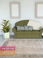 فرش کد 71059NG نسکافه ای سبز 2