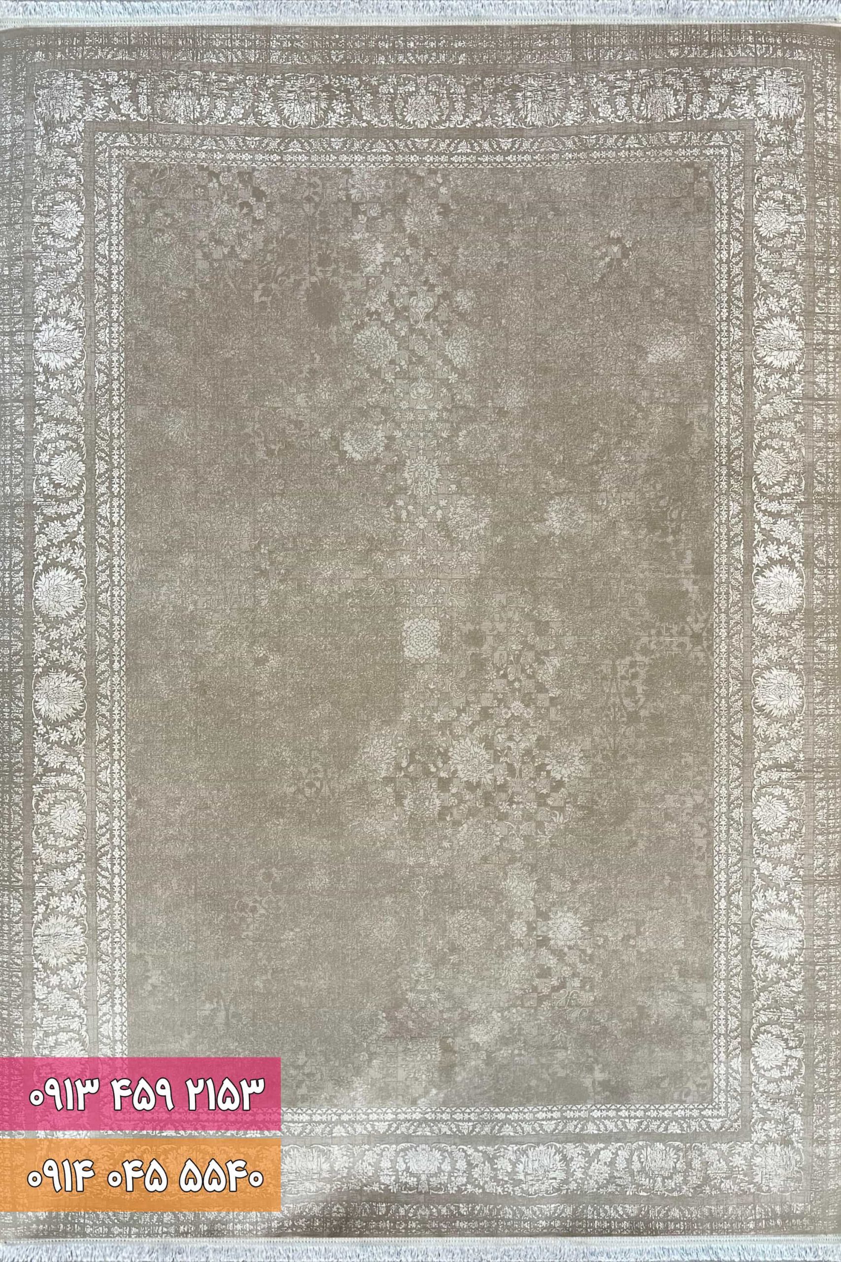 فرش کد 71059 NW (1) فرش کد 71059NW نسکافه ای سفید