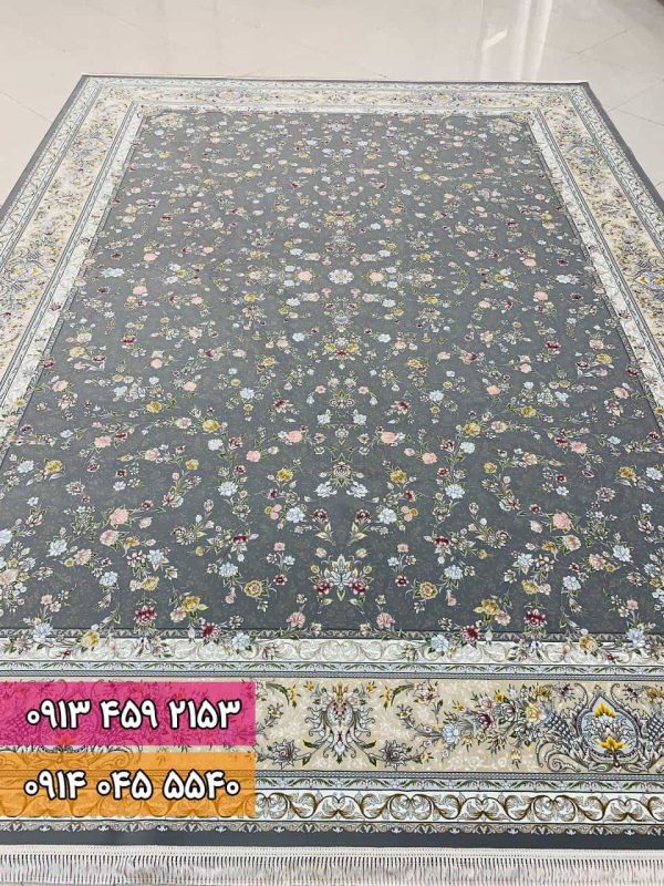 فرش افشان ارغوان طوسی