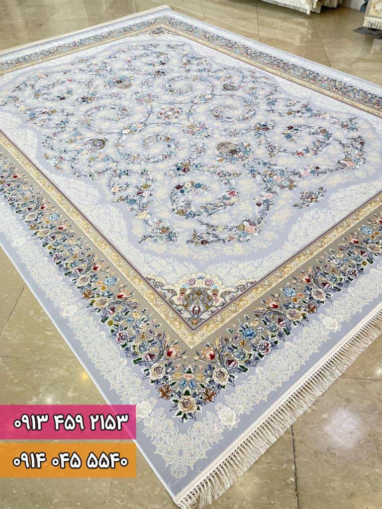 فرش طرح شکوه نقره ای
