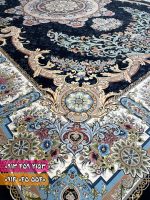 فرش طرح مهر آفرین سرمه ای 2