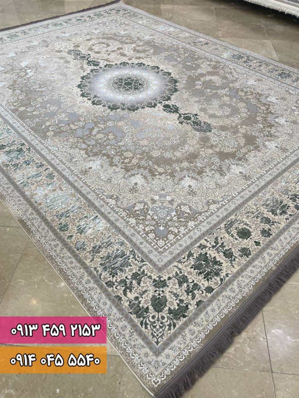 فرش طرح ۵۰۵۰ سبز