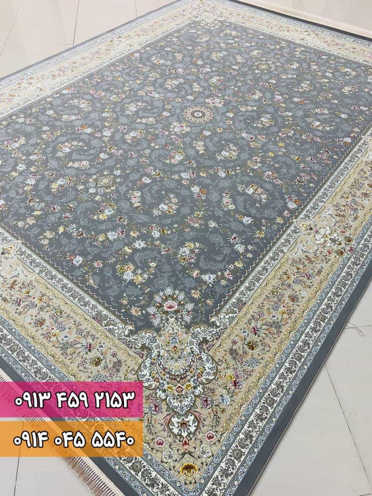 فرش افشان پروانه طوسی