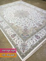 فرش طرح گلنار سفید