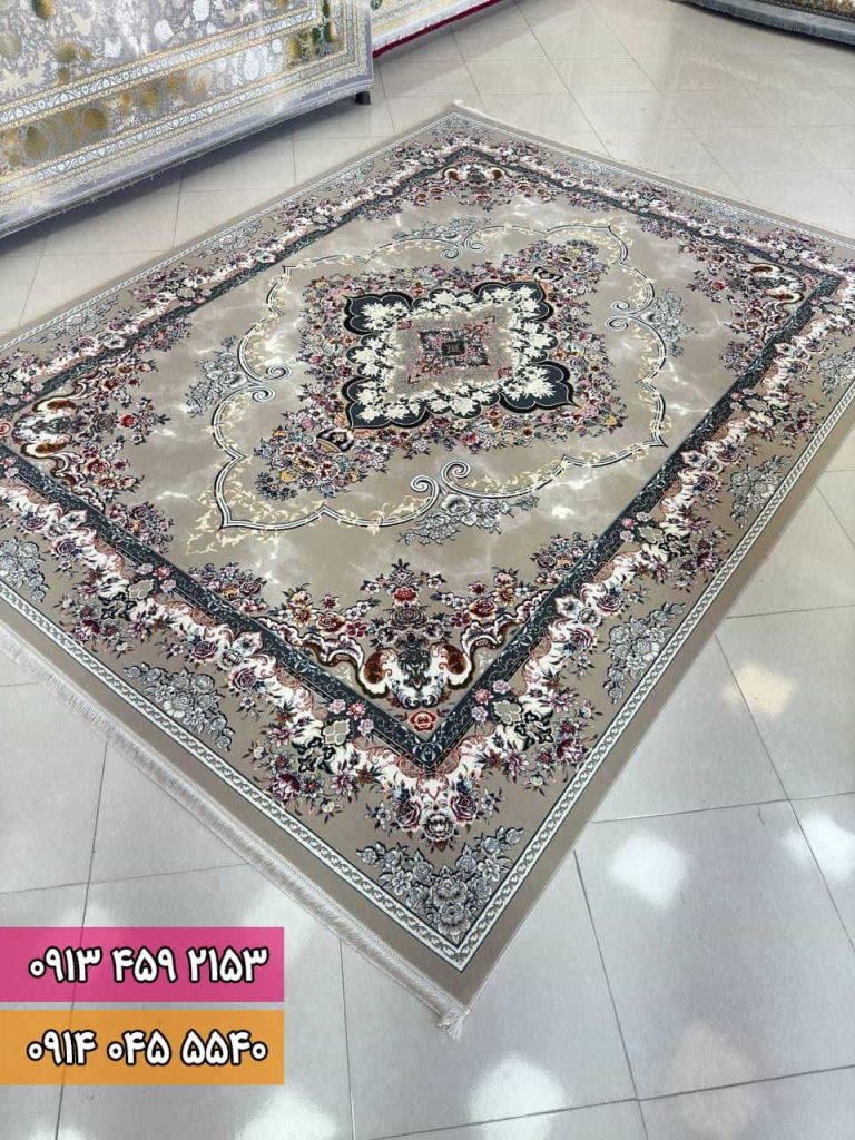 فرش طرح ماندانا بژ