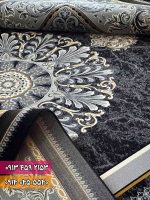 فرش طرح کویر سرمه ای 3